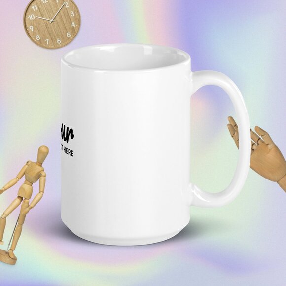 White glossy mug Regular - Picture 1 of 1